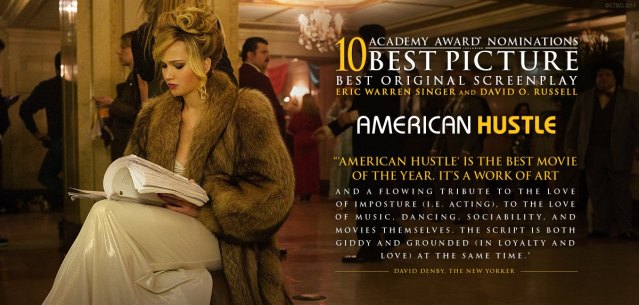 Jennifer Lawrence leyendo el guión para American Hustle